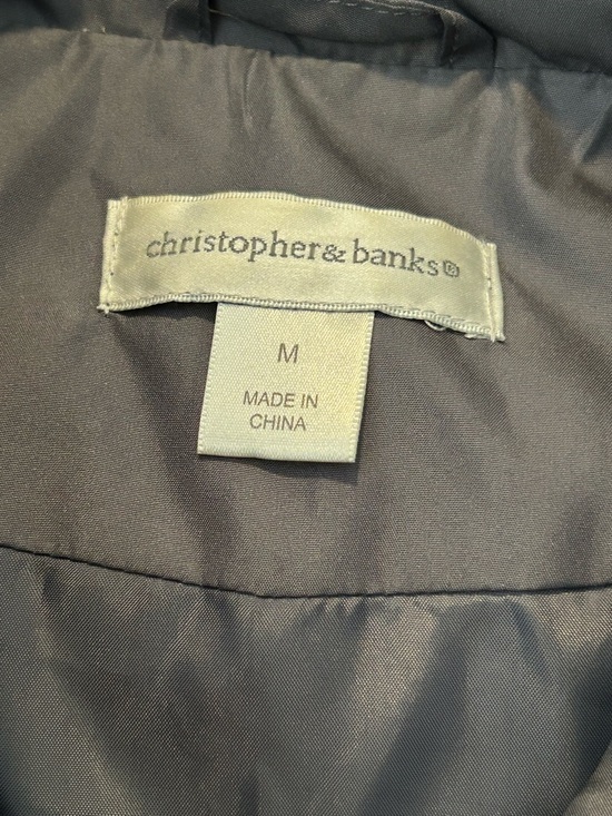 Christopher & Banks Quilted Sleeveless Vest in Gray - Picture 4 of 4